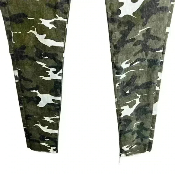 Etienne MARCEL WOMENS RED ZIPPER CAMO JEANS SIZE 25 - Picture 5 of 9